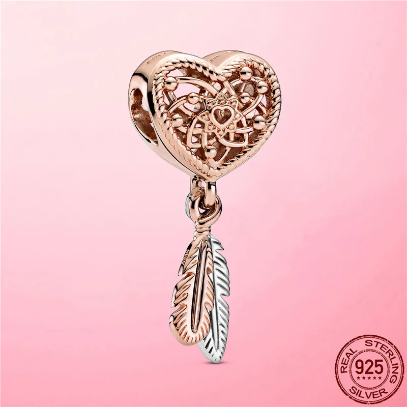 

2021 New Moments Charms 925 Sterling Silver Blue Dreamcatcher Charm Pendant fit Original Pandora Bracelet Silver 925 Jewelry
