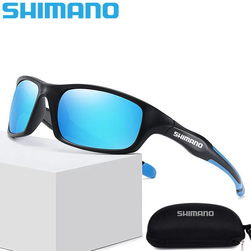 

2021 Polarizing Glasses Shimano Mens Sunglasses For Fishing Glasses Uv400 Anti-UV Outdoor Classic Square Sun Glasses For Men