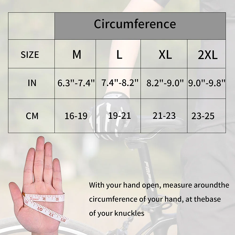 

WEST BIKING 2pcs Cycling Gloves Wear Resistant Reflective Touch Screen Riding Finger Gloves For Outdoor Fitness Sport