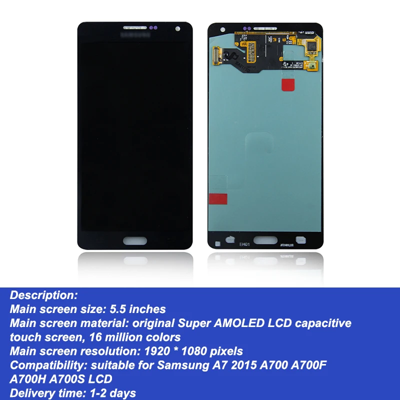 ЖК-дисплей 5 ''для Samsung Galaxy A7 2015 A700H A700F сенсорный ЖК-экран с дигитайзером в