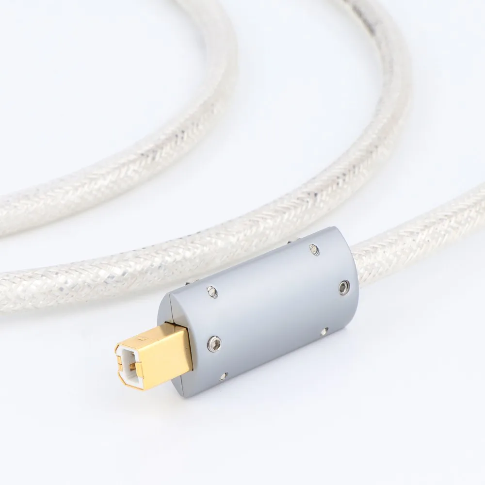 QED OCC посеребренный USB-аудиокабель для передачи данных Hi-Fi USB-кабель DAC Hi-End USB
