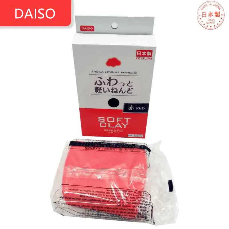 Япония DIY мягкая полимерная глина супер легкий Fimo Cloud Slimes Daiso Clear Slime пушистый легкий моделирование воздуха сухой Сверхлегкий глины - Цвет: red