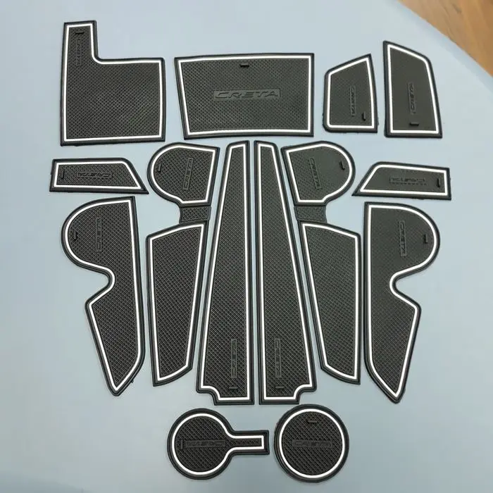 Mats in niche salon Hyundai Solaris 2017 ~ (hem red) |