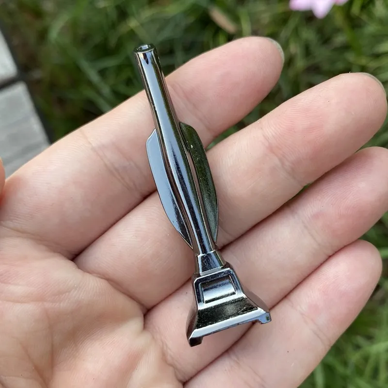 Черная металлическая трубка для табака 57 мм Вакуумная Пуля портативная золотая