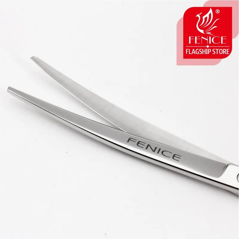 Ножницы для груминга домашних животных Fenice изогнутые 7 5/8 0 дюйма японский 440C