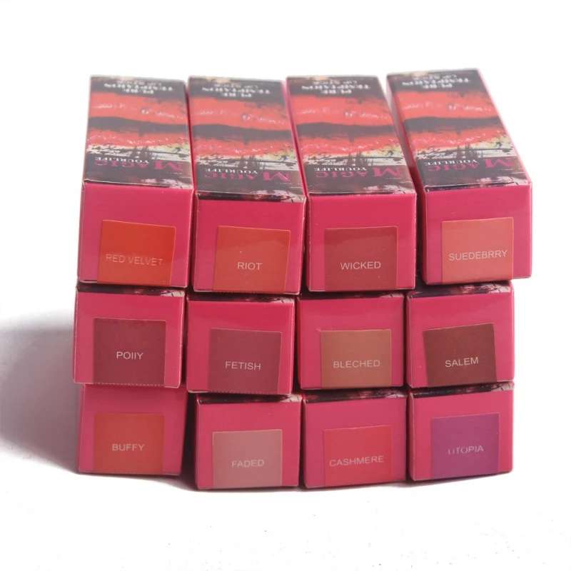 Грибная бархатная матовая губная помада Водонепроницаемая увлажняющая