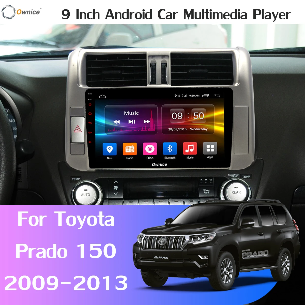 1280*720P 6G + 128G Android 10 0 для Toyota Land Cruiser Prado 150 360 панорамная камера GPS радио CarPlay 4G LTE DSP