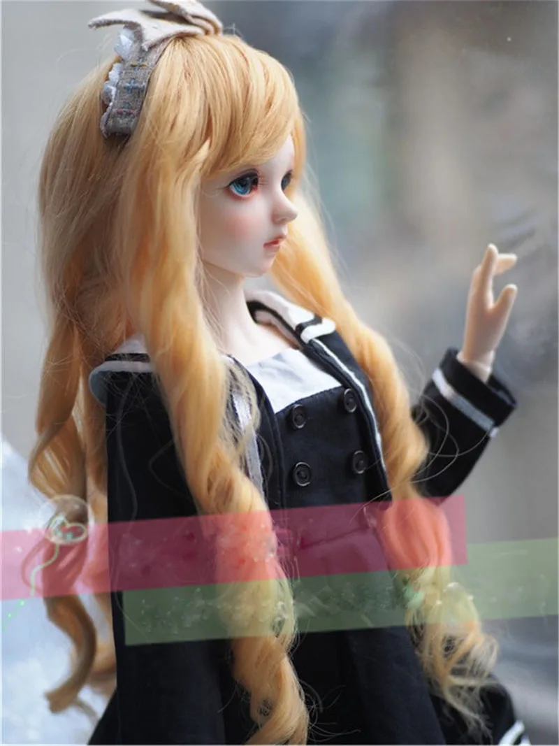 BJD кукла волосы 1/3 1/4 1/6 SD парик провод мода блонд большие Волнистые игрушечные