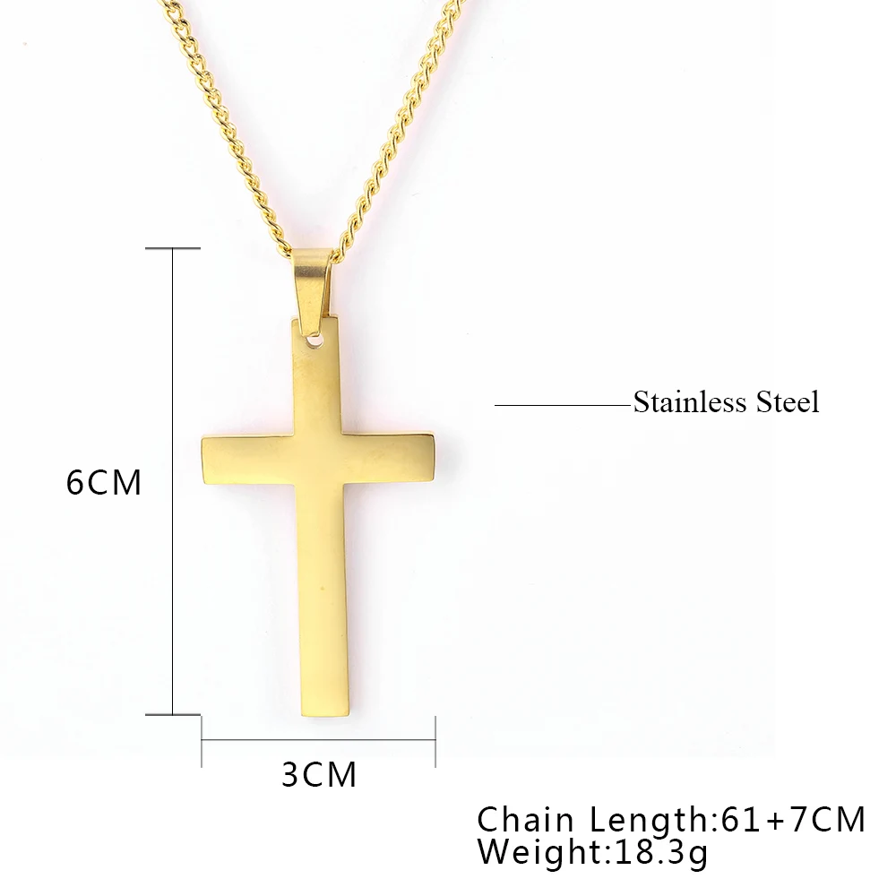 

men long necklaces & cross men pendants chain pendant fashion jewelry gold stainless steel necklaces