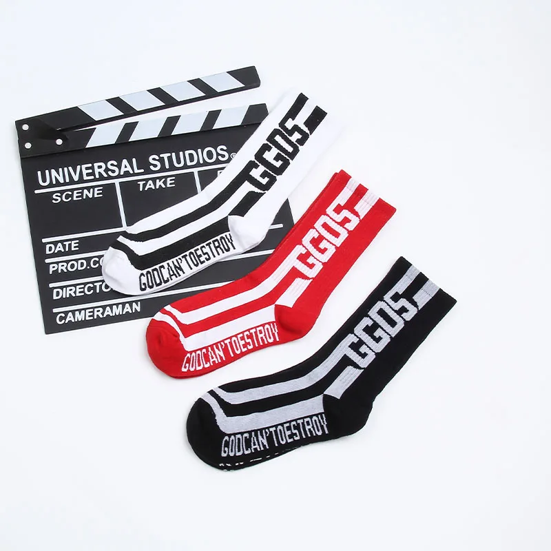 Модные мужские и женские носки в полоску хлопковые цветные мягкие веселые