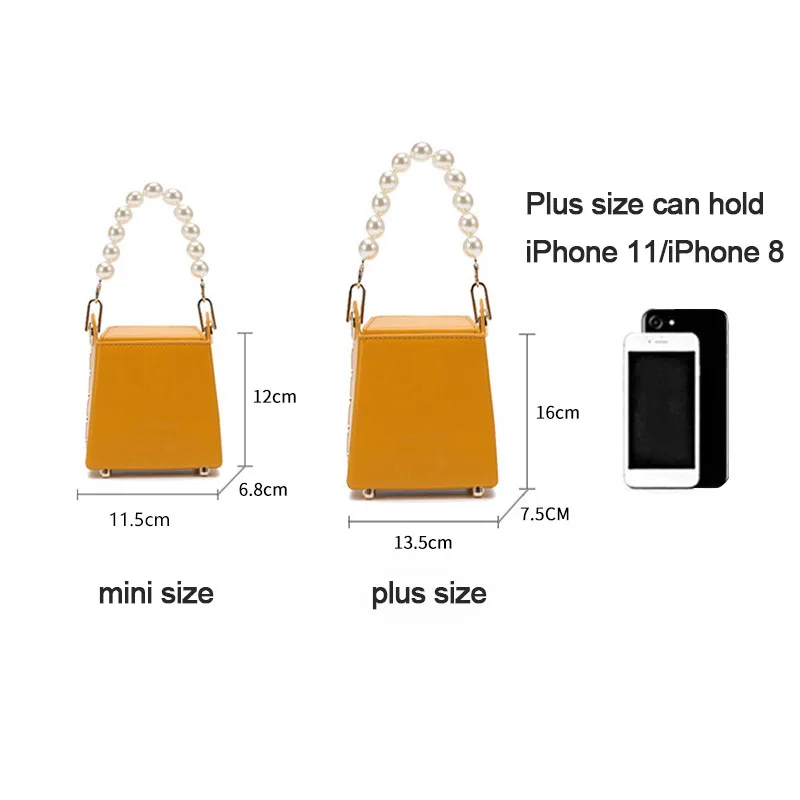 

Female Pearl Shoulder Bags 2021 Women's Luxury Brand Mini PU Furry Handbag Women's Leather Sweet Chain Shoulder Beach Bags M053