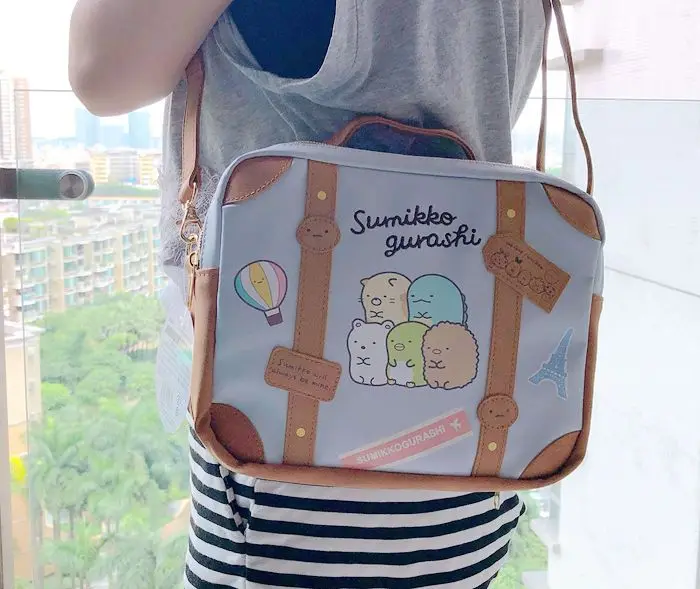 Сумка на плечо Sumikko Gurashi из ПУ кожи милая модная аниме сумка мессенджер для