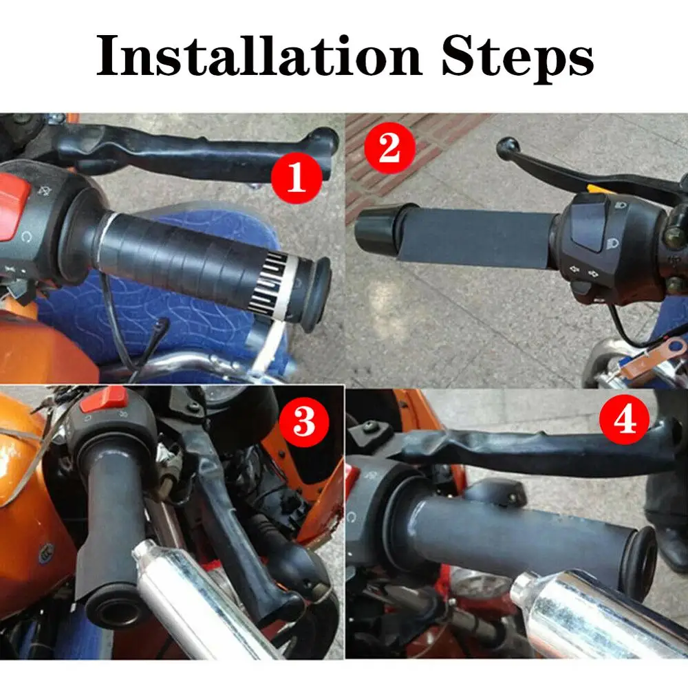 12V 15 Вт мотоциклетные рукоятки руля для мотоцикла Harley Touring Sportster Dyna Горячие ручки с