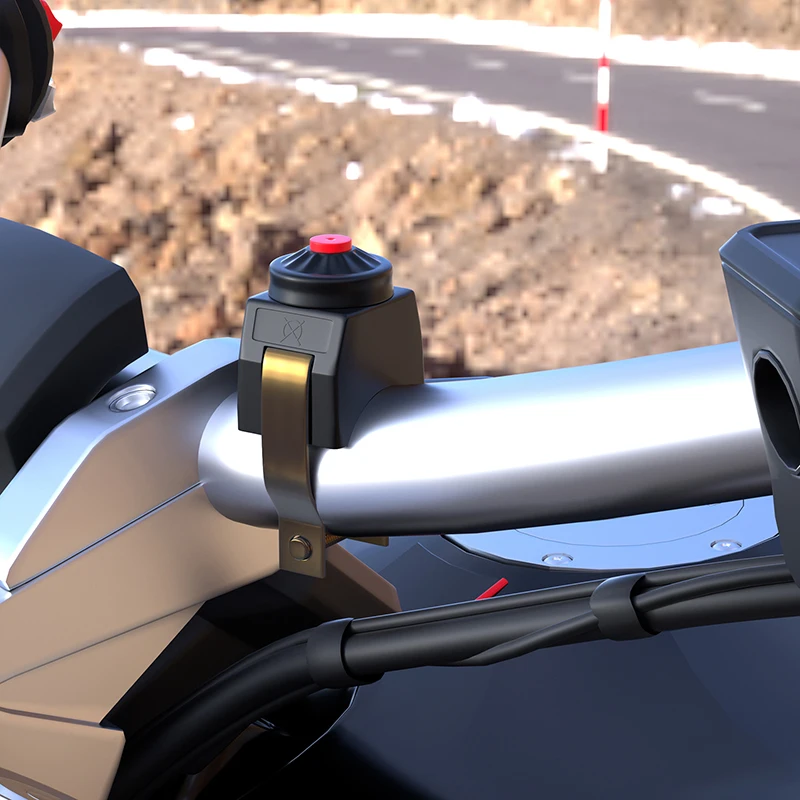 

12V 22MM High-Quality Universal Black Durable Kill Stop Switch Horn Button