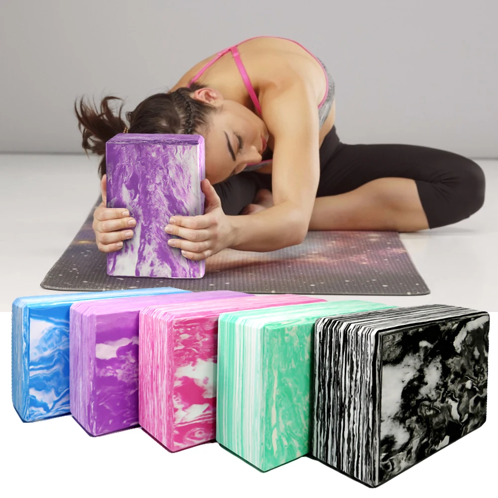 

Yoga Block Props Foam Brick Stretching Aid Gym Pilates Yoga Block Exercise Fitness Sport Balance Pad