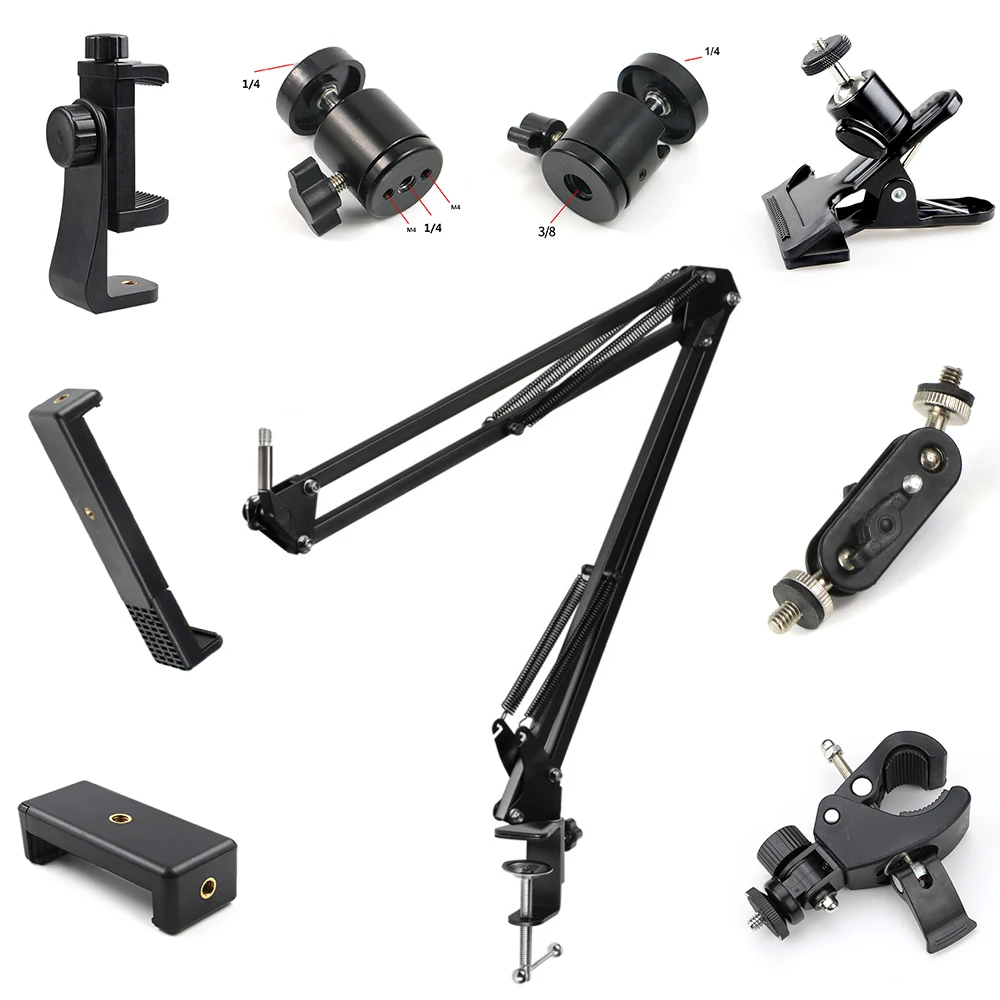 tablet stand bracket ring light ball head tripod accessories photography led selfie lamp phone clip replacement parts accessory free global shipping