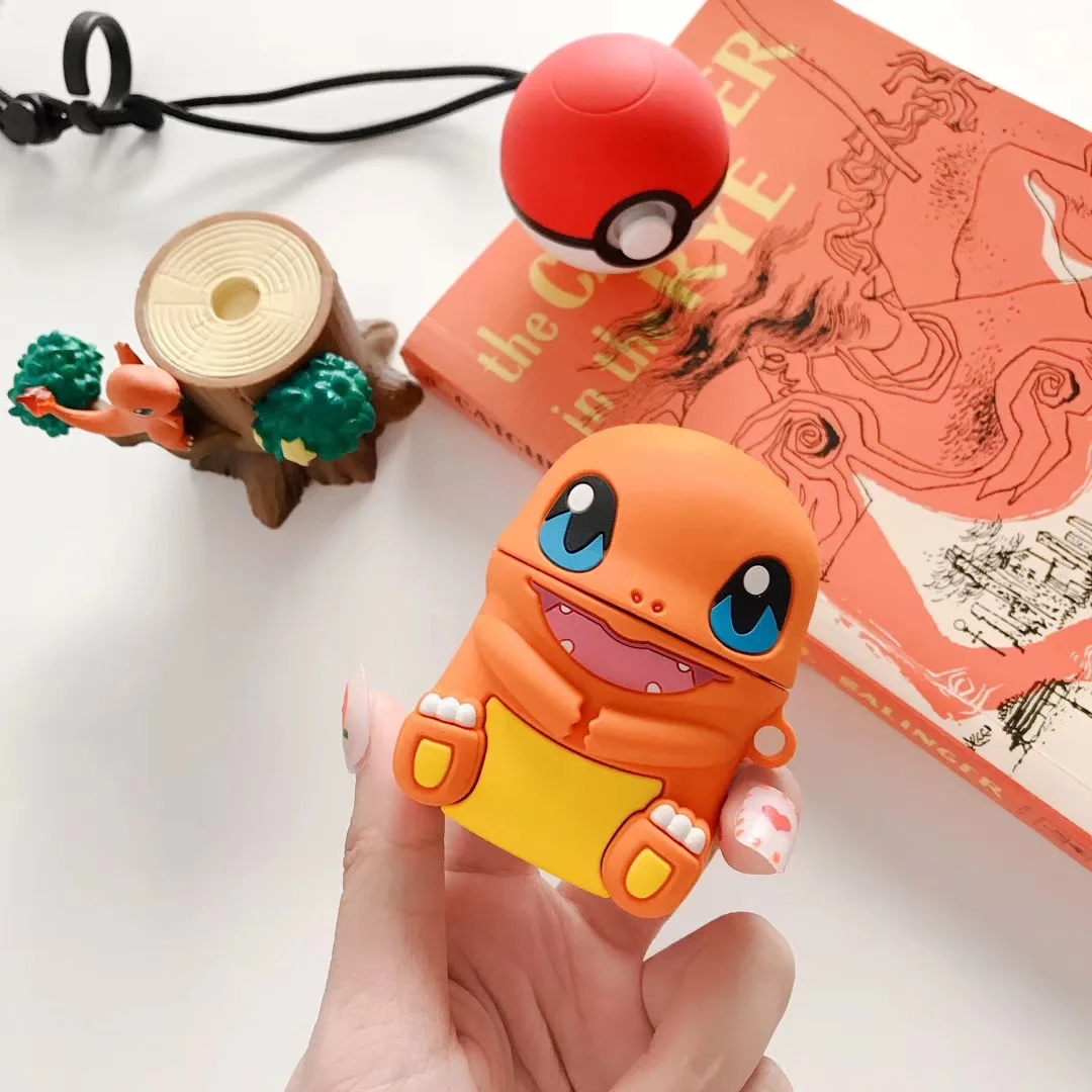 For Airpods Air Pods Charizard Silicone Case Protective Cover Pouch Anti Lost Protector Fundas Accessories