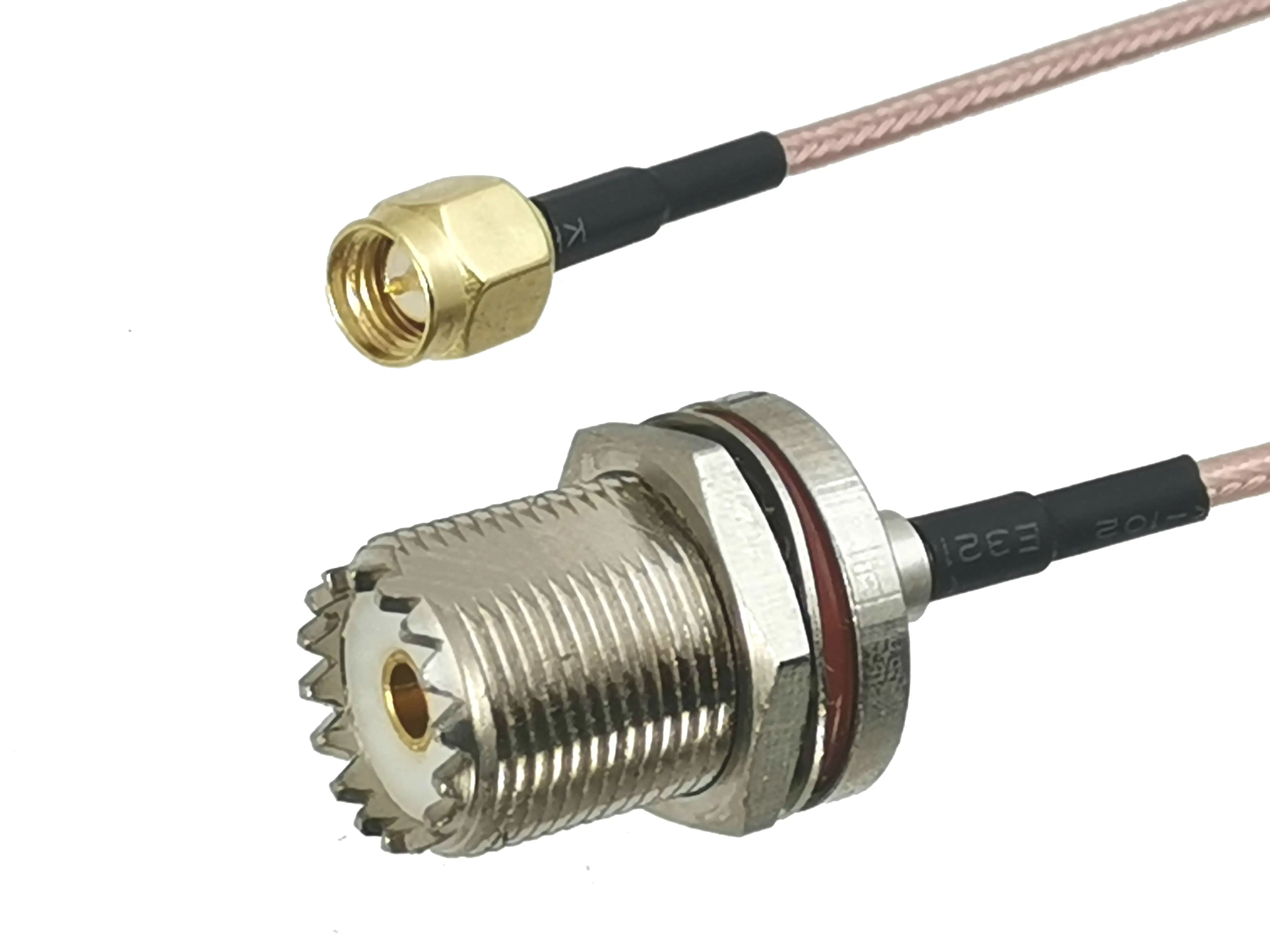 

1 шт. RG316 SMA штекер к UHF SO239 женский разъем переборки RF коаксиальный гибкий соединительный кабель для радиоантенны 4 дюйма ~ 10 м