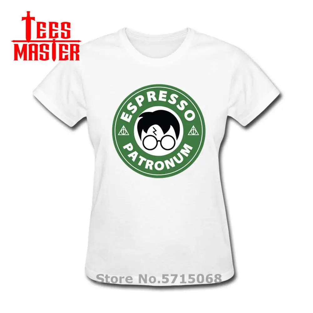 Футболка с коротким рукавом и принтом Гарри эспрессо | Женская одежда