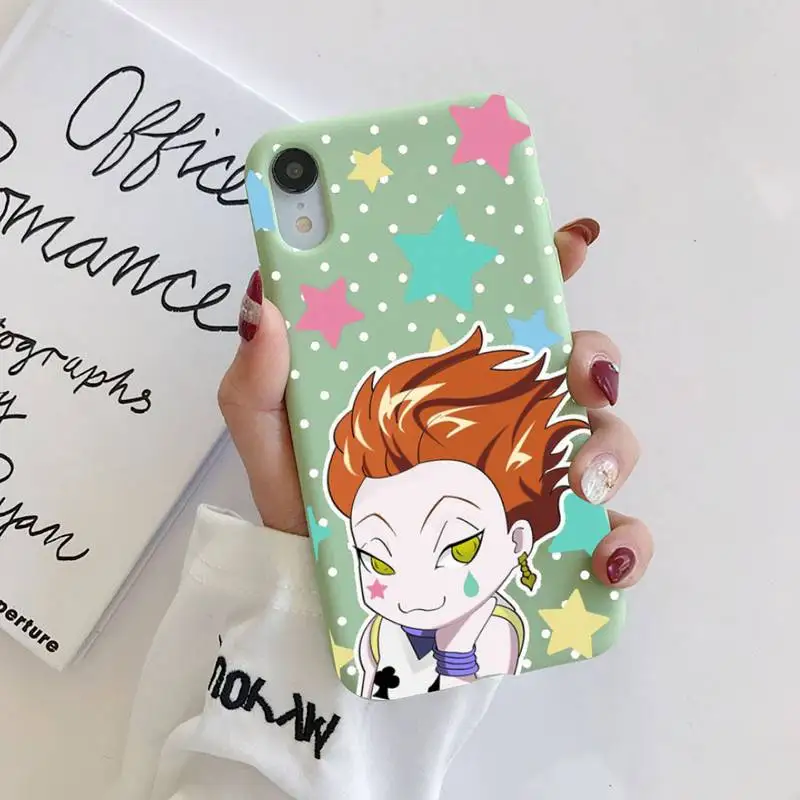 

Hunter x Hunter Phone Case Liquid Silicone Phone Case for iPhone 11 Pro Max XR XS X Soft Candy Cover for iPhone 6 6S 7 8 Plus