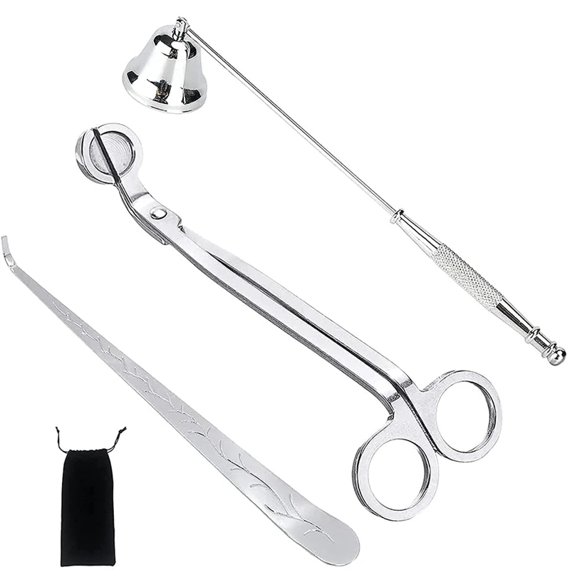 

Набор аксессуаров для свечей, триммер для фитилей, резак для свечей, 3 упаковки, набор для ухода за свечами для любителей свечей