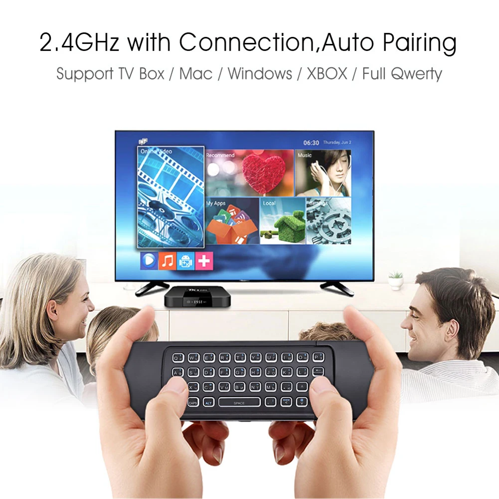 Новая беспроводная клавиатура MX3 T3 Smart Remote Control для X96 Tx3 H96 2 4G RF Air Mouse с подсветкой и
