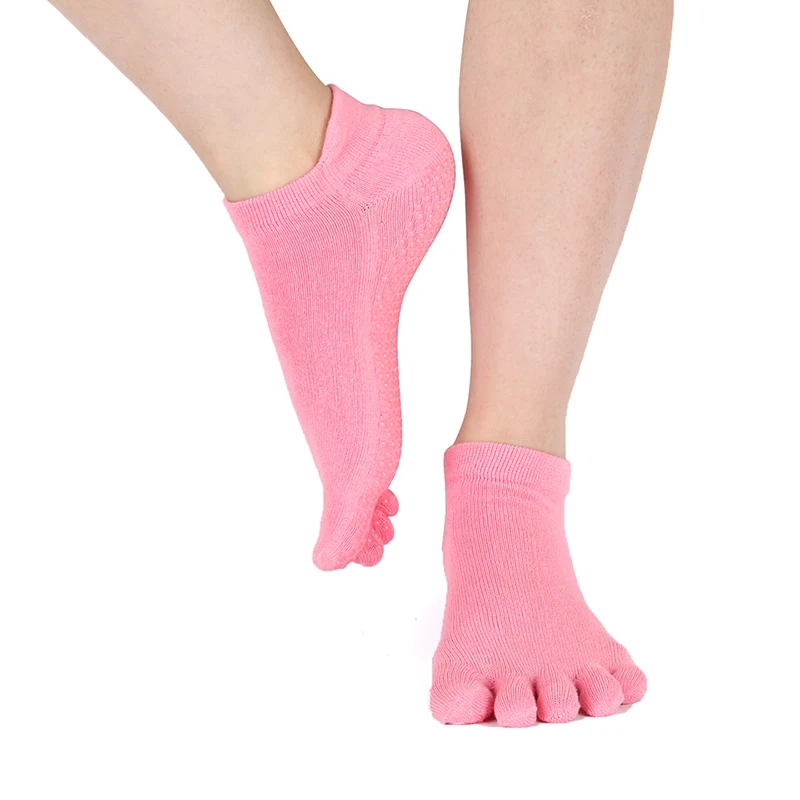 1 пара Противоскользящих носков женские спортивные носки тапочки с пятью