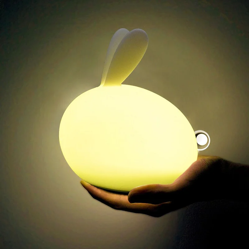 Xiaomi 3LIFE RGB кролик светодиодный ночник L USB Перезаряжаемый мультфильм сенсорный для