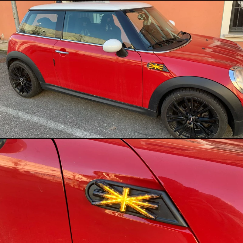 IJDM Янтарный светодиодный динамический последовательный поворотный Кранец