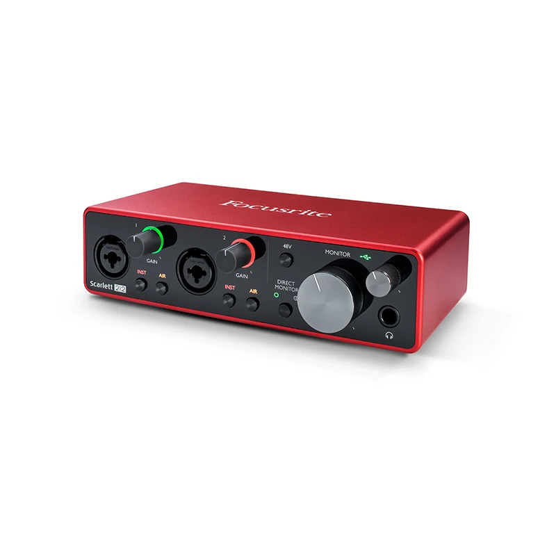 Обновленная профессиональная звуковая карта Focusrite Scarlett 2i2 3 го поколения с USB