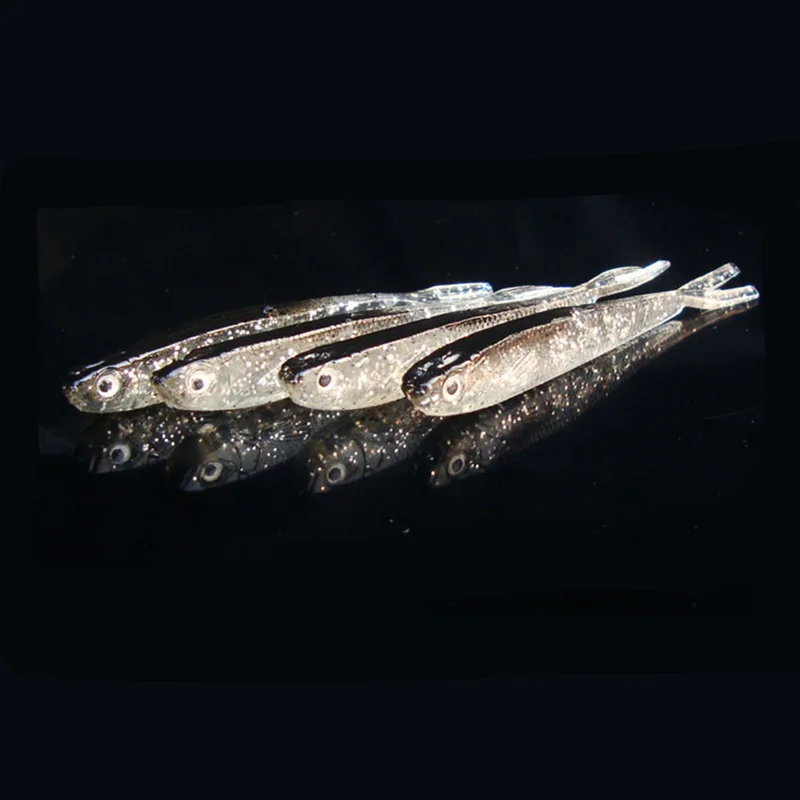 

5Pcs/lot Easy Shiner Soft Fishing Lure 7.5cm -10cm 2.4g -3.7g Artificial Soft Bait Silicone Double Colors Carp Artificial Bait