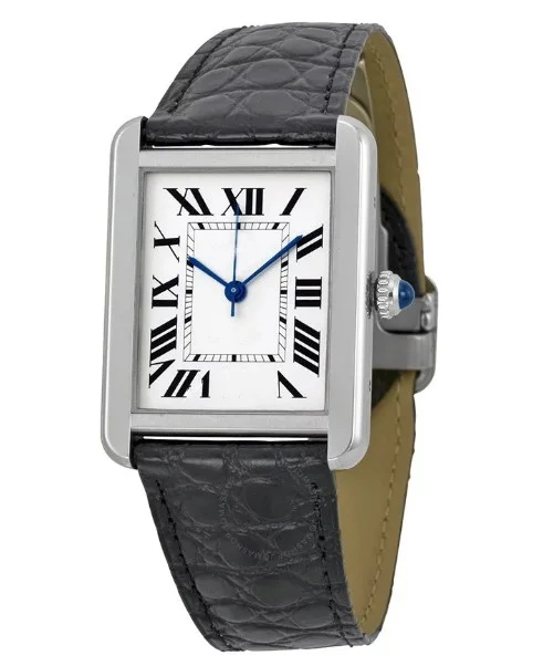 

High Quality New Quartz Men Women Gold Silver White dial Black Leather Watch Sapphire Stainless Steel Watches Rome Dial Blue
