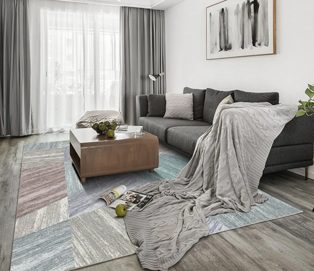 3d пол живопись обои минималистичный абстрактный геометрический узор спальня гостиная ковер декоративный окрашенный пол