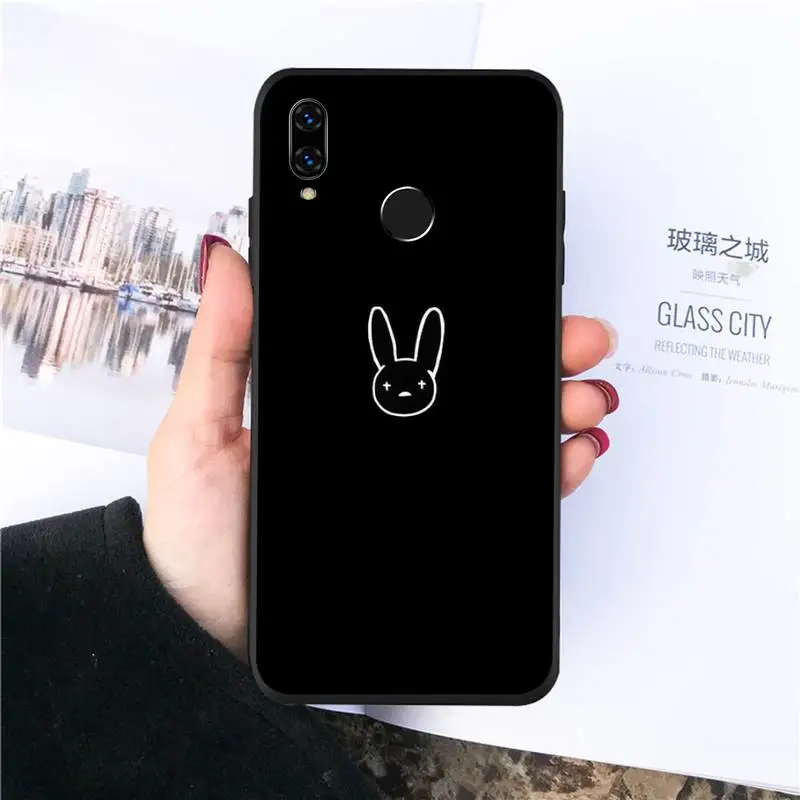 

Bad Bunny singer Phone Case For Huawei honor Mate P 10 20 30 40 Pro 10i 9 10 20 8 x Lite Luxury brand shell funda coque