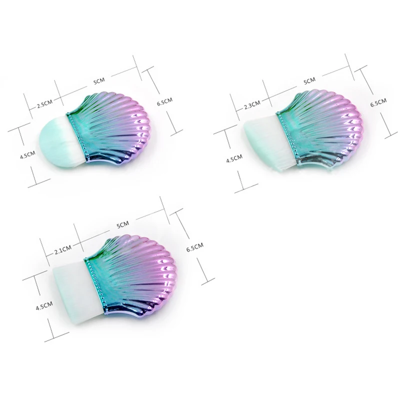 1 шт. силовая кисть в форме ракушки для основы макияжа Косметическая косметика