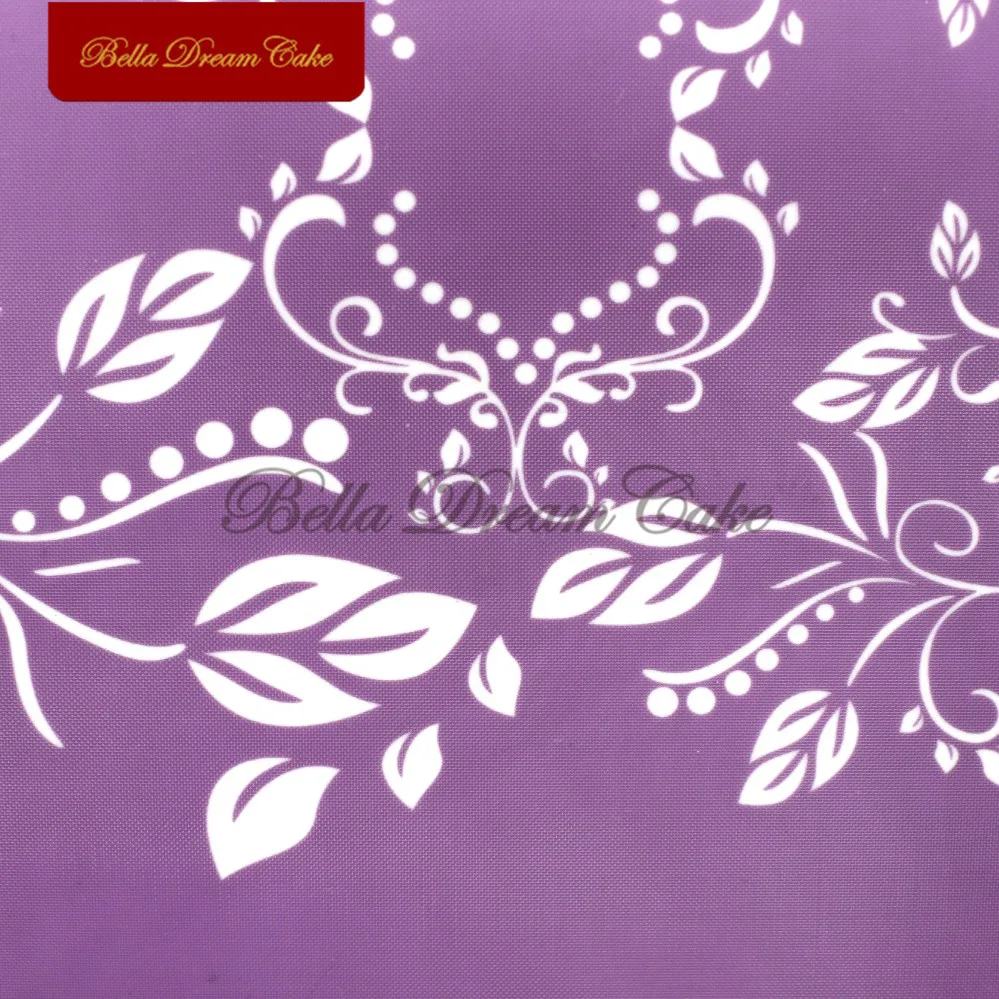 Новый цветок лоза сетки трафареты для свадебного торта кружева формы украшения