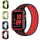 Чехол из поликарбоната для Apple Watch series 6, SE 5, 4, 3, 44 мм, 40 мм, iwatch 42 мм, 38 мм, защитный силиконовый чехол