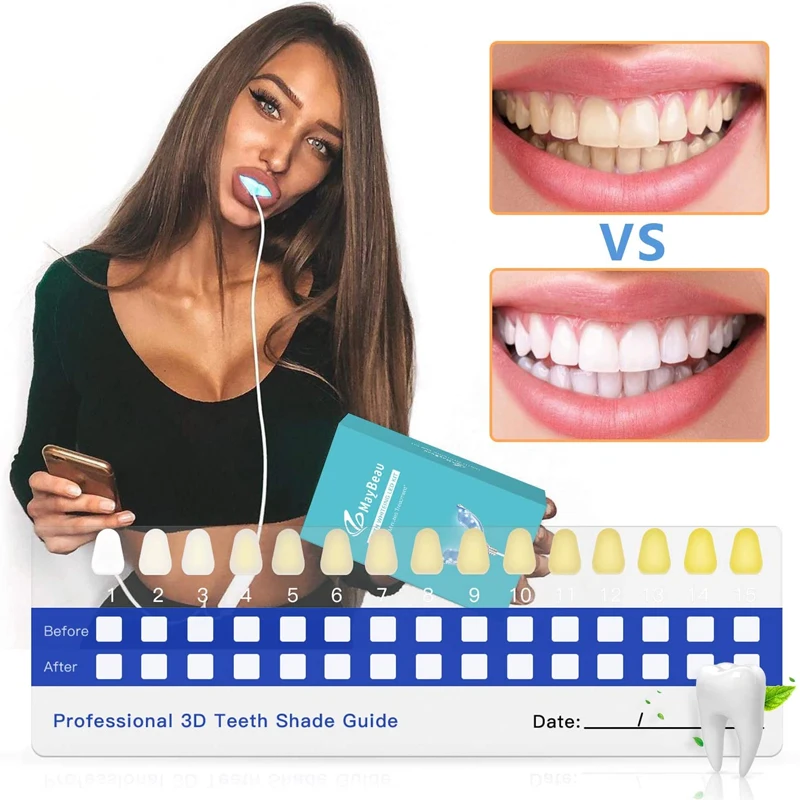 Набор для отбеливания зубов в домашних условиях светодиодный светильник