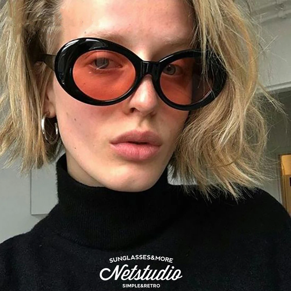 Очки от солнца Clout брендовые дизайнерские зеркальные ретро овальные