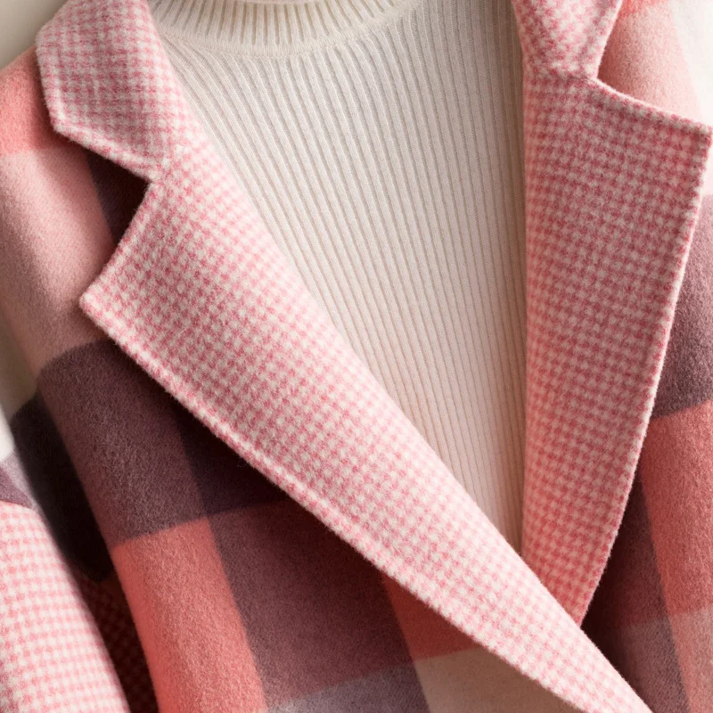 2021 Осень Зима длинное шерстяное пальто для женщин модная Высококачественная