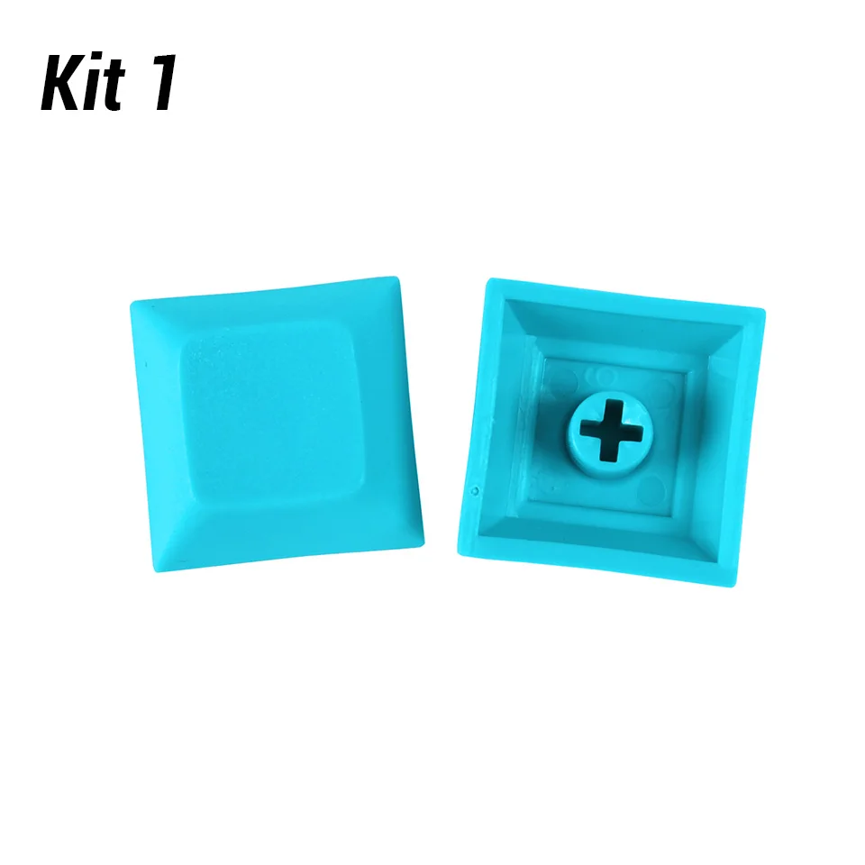 Cyan YMDK пустой DSA 1u Keycap 1,4 мм PBT для MX переключатели клавиатуры - Цвет: Cyan