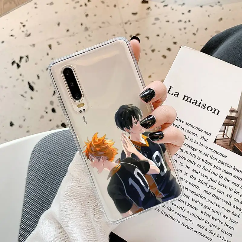 

Haikyuu Hinata attacks Phone Cases Transparent for Samsung A71 S9 10 20 HUAWEI p30 40 honor 10i 8x xiaomi note 8 Pro 10t 11