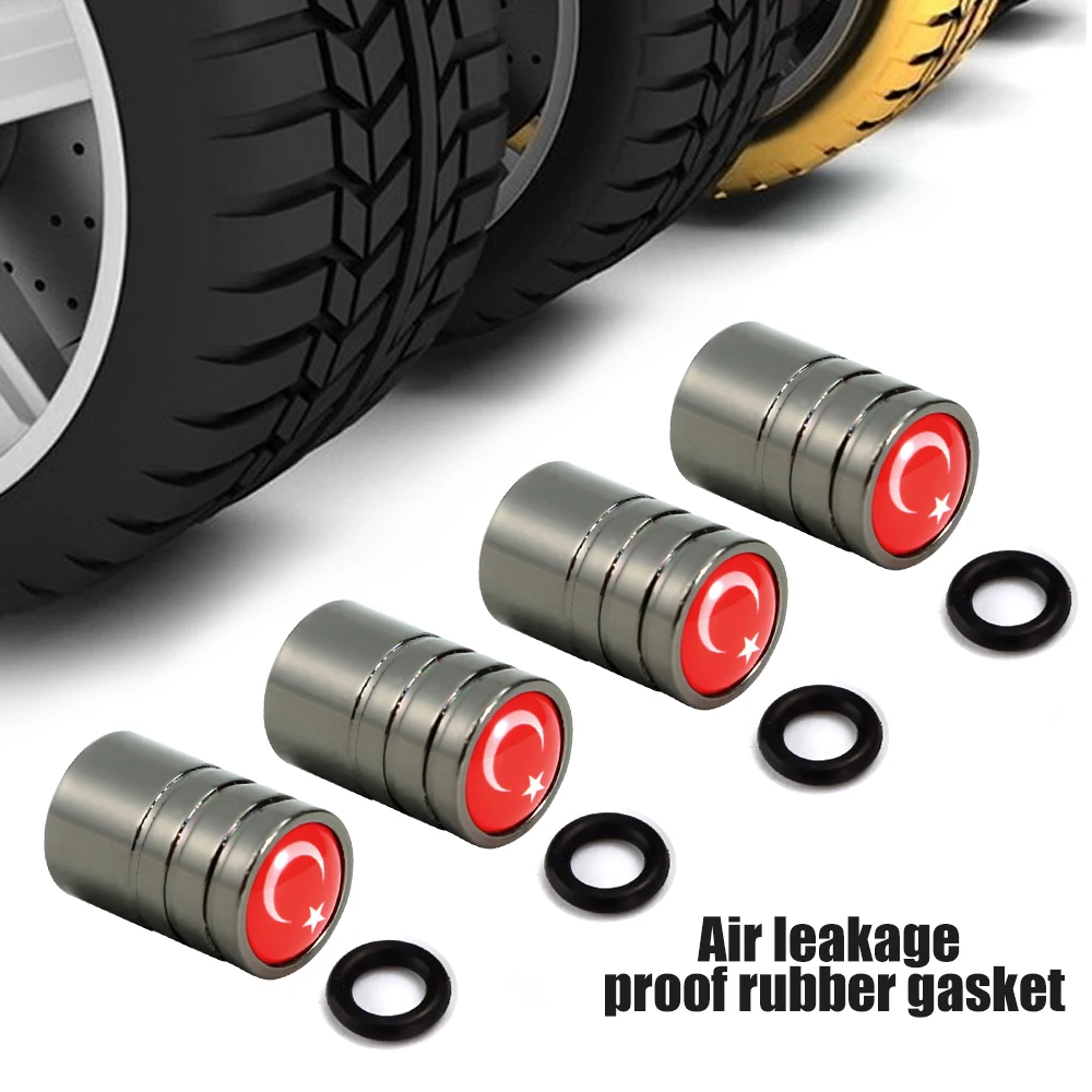 Колпачок клапана для автомобильных шин медь турецкий национальный флаг 4