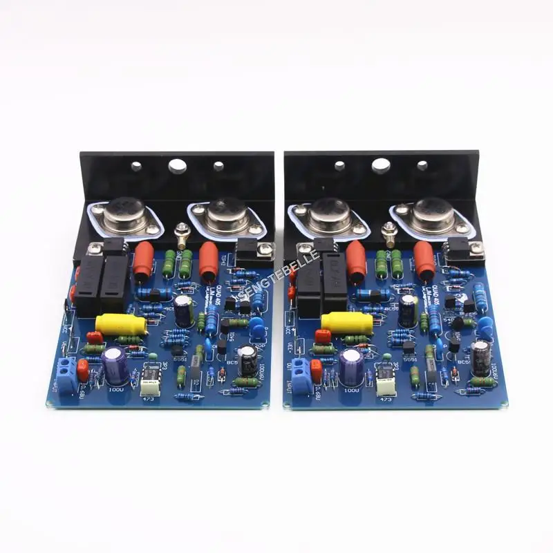 Одна пара клон платы усилителя QUAD405 100 Вт с трубкой MJ15024 TIP42 + угловой алюминиевый