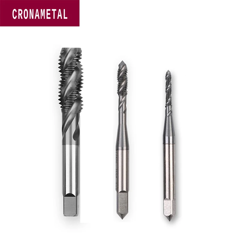 Спиральные канавки CRONAMETAL HSSE Метчик с резьбой TICN M2 M3 M5 M6 M7 M8 M9 M10 M12 M14 M16 M18 M20 |