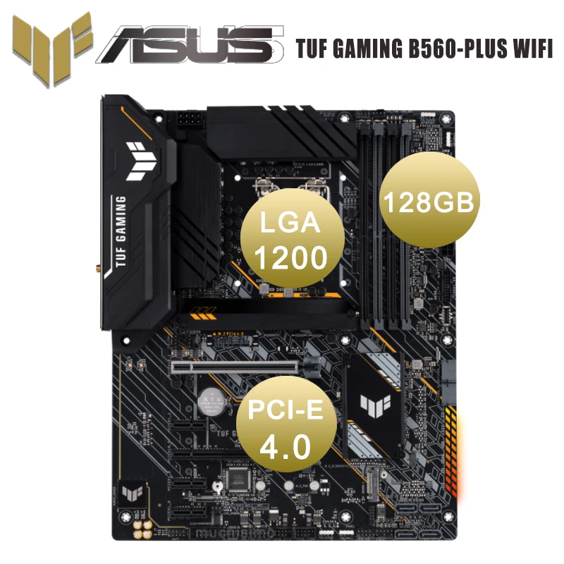 Игровой ноутбук Asus TUF LGA 1200 B560-PLUS DDR4 материнская плата с WIFi МГц 5000 ГБ M.2 PCI-E 128 B560