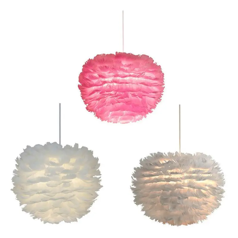 

Feather Pendant Lights Hanglamp Pendant Lamp with E27 Lamp Holder Nordic Design