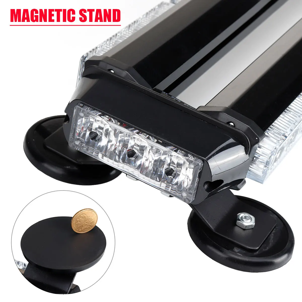 

50cm 20" Car Roof Strobe Light Flashing Emergency Warning Light Lamp Car Truck Roof Flash Light Beacon Truck Trailer 12V