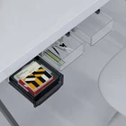 Офисный самоклеящийся ящик самоклеящийся лоток Органайзер для карандашей под столом для хранения ручек бочка для канцелярских принадлежностей скрытый ящик для хранения