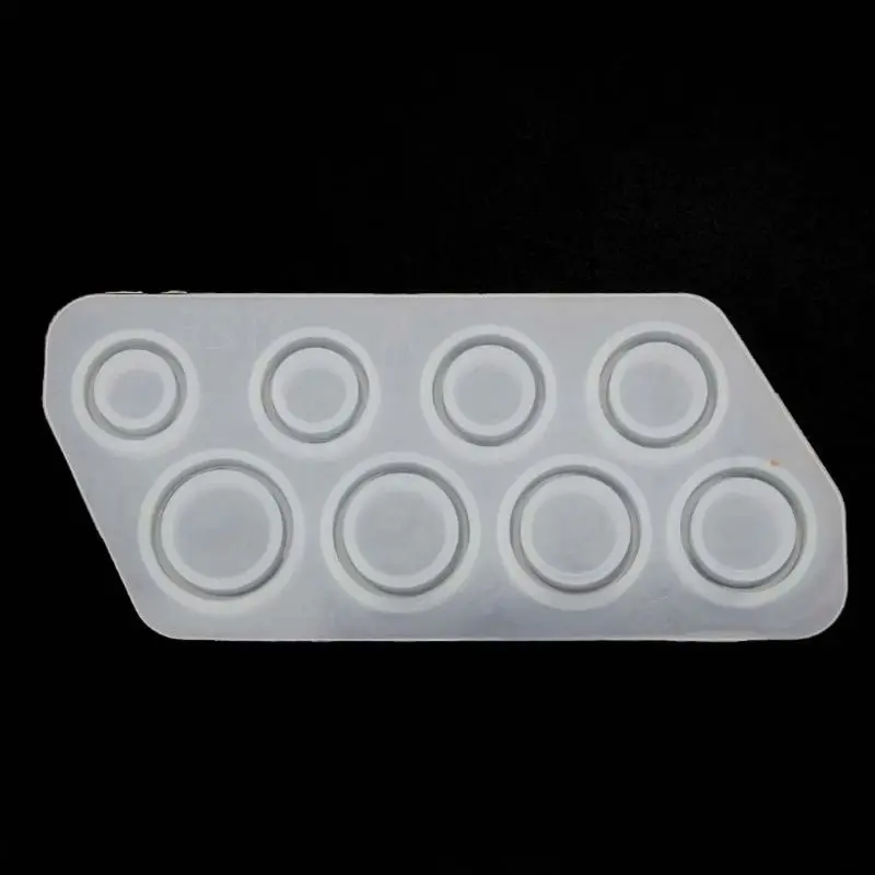 

28Pcs Assorted Sizes Ring Silicone Resin Mold Jewelry Making Tools US Size 5-12